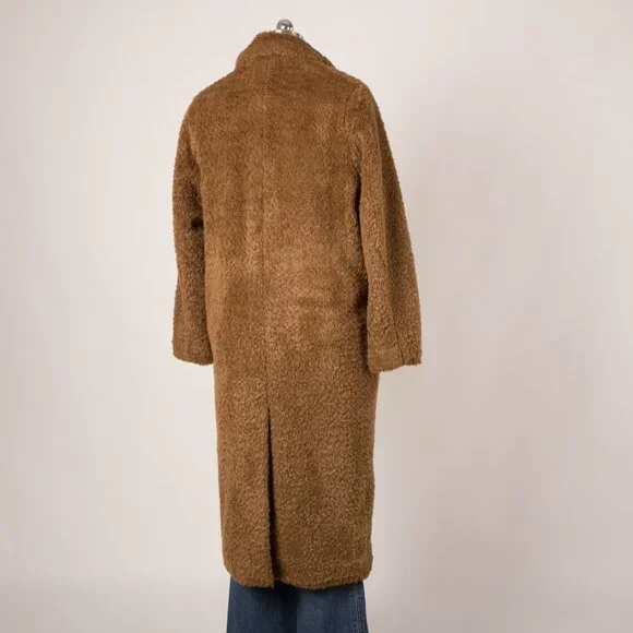 Zadig & Voltaire Brown Teddy Coat Size S - Picture 3 of 5